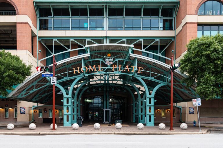HOUSTON, TX, USA - Minute Maid Stadium, home to the MLB's Houston Astro's, was built in 2000 and has a capacity of 41,168 for their baseball games, events, festivals, and concerts.